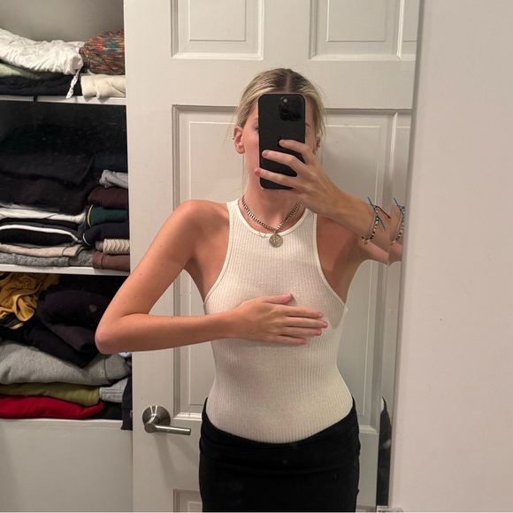 Lovers and friends white bodysuit with a bit of sparkles - Picture 2 of 7